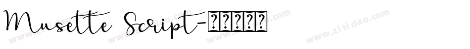 Musette Script字体转换